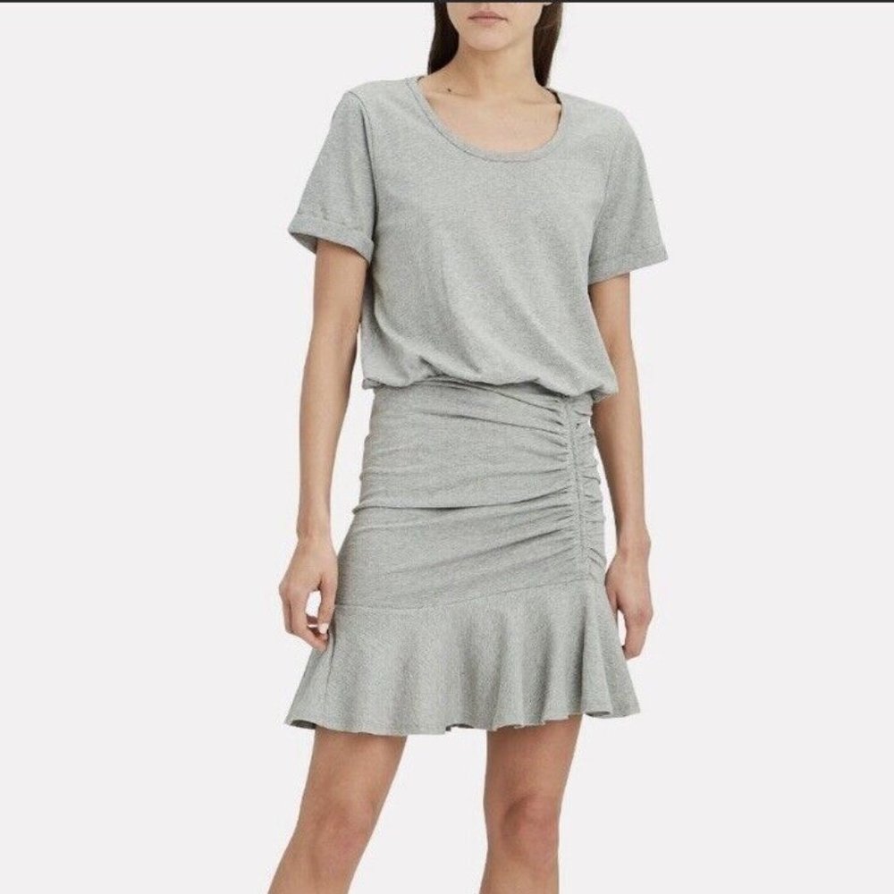 Veronica Beard Flounce Skirt T-Shirt Dress